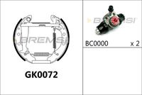 BREMBO K85036 - Lado de montaje: Eje trasero<br>Ancho [mm]: 40<br>Sistema de frenos: VAG<br>Diámetro interior de tambor de freno [mm]: 200<br>Tipo de montaje: premontado<br>Reajuste: con reajuste manual<br>Diámetro de orificio [mm]: 19<br>