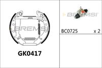 BREMBO K85013 - Lado de montaje: Eje trasero<br>Ancho [mm]: 31<br>Sistema de frenos: VAG<br>Diámetro interior de tambor de freno [mm]: 180<br>Tipo de montaje: premontado<br>Reajuste: con reajuste manual<br>Diámetro de orificio [mm]: 14<br>