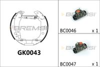 BREMBO K61047 - Juego de zapatas de frenos