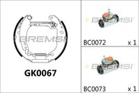 BREMBO K68046 - Juego de zapatas de frenos