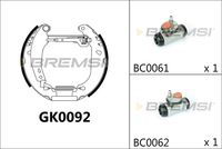 BREMBO K61058 - Juego de zapatas de frenos