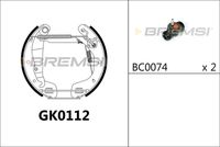 BREMBO K59044 - Juego de zapatas de frenos