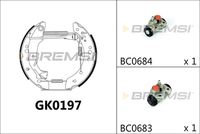 BREMBO K61084 - Juego de zapatas de frenos