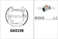 BREMBO K61084 - Juego de zapatas de frenos