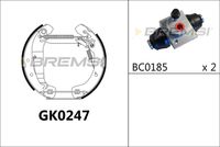 BREMBO K59039 - Lado de montaje: Eje trasero<br>Ancho [mm]: 42<br>Sistema de frenos: Lucas<br>Diámetro interior de tambor de freno [mm]: 230<br>Tipo de montaje: premontado<br>Reajuste: con reajuste automático<br>Diámetro de orificio [mm]: 19<br>