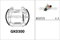 BREMBO K85047 - Juego de zapatas de frenos