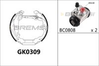 BREMBO K59049 - Juego de zapatas de frenos