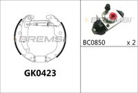 BREMBO K61088 - Lado de montaje: Eje trasero<br>año construcción hasta: 12/2013<br>Ancho [mm]: 40<br>Sistema de frenos: Bosch<br>Diámetro interior de tambor de freno [mm]: 228<br>Tipo de montaje: premontado<br>Reajuste: con reajuste automático<br>Diámetro de orificio [mm]: 21<br>