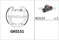 BOSCH 0204114203 - Juego de zapatas de frenos - KIT SUPERPRO