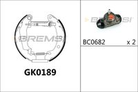 BREMBO K68070 - Juego de zapatas de frenos