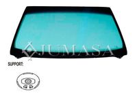 JUMASA V3335562 - Color: verde<br>Cristales: Cristal control solar<br>Cristales: con serigrafía<br>Cristales: con soporte para espejo<br>Distancia de soporte espejo a borde superior [mm]: 145<br>Cristales: preparado para sensor de lluvia<br>Cristales: preparado para sensor de luz<br>Cristales: enmarcado<br>Cristales: con mirilla para número de chasis (VIN)<br>Ancho [mm]: 1415<br>Altura [mm]: 889<br>Cristales: Modificación de serigrafiado<br>