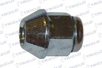 TRICLO 336098 - Llantas: para llantas de metal ligero<br>Llantas: para llantas de acero<br>Espesor [mm]: 29,3<br>Diámetro exterior [mm]: 24<br>Tamaño de rosca interior: M12 x 1,5<br>Calidad/Clase: 8<br>Ancho de llave: 21<br>Perfil cabeza tornillo/tuerca: Hexágono exterior<br>Modelo de tornillo/tuerca: Tuerca de sombrerete<br>Fijación de las ruedas: Asiento cónico F<br>Material: Acero<br>Superficie: cromado<br>Lado de montaje: Eje delantero<br>Lado de montaje: Eje trasero<br>Peso [kg]: 0,06<br>