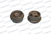 TRICLO 781421 - Lado de montaje: Eje trasero<br>Lado de montaje: delante<br>Tipo de cojinetes: Rodamiento de caucho-metal<br>Diámetro interior [mm]: 14,3<br>Diámetro exterior [mm]: 81,8<br>Ancho [mm]: 79<br>SVHC: No existen sustancias SVHC<br>