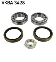 SKF VKBA3428 - N.º de chasis (VIN) hasta: 16194399<br>Lado de montaje: Eje delantero<br>Número de piezas necesarias: 2<br>Carga útil [kg]: 1000<br>Carga útil [kg]: 1400<br>Ancho [mm]: 20<br>Diámetro interior [mm]: 50<br>Diámetro exterior [mm]: 80<br>Artículo complementario / información complementaria 2: con retén para ejes<br>