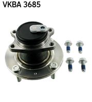 SKF VKBA3685 - Lado de montaje: Eje trasero<br>Artículo complementario / información complementaria 2: con sensor ABS incorporado<br>Diámetro exterior [mm]: 137<br>Llanta, nº de taladros: 4<br>Diámetro de brida [mm]: 137<br>Calidad: OE EQUIVALENT<br>