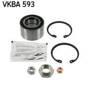 SKF VKBA593 - Lado de montaje: Eje trasero<br>Número de piezas necesarias: 2<br>Ancho 1 [mm]: 13,9<br>Ancho 2 [mm]: 14,2<br>Diámetro exterior 1 [mm]: 39,9<br>Diámetro exterior 2 [mm]: 50,3<br>Diám. int. 1 [mm]: 17,5<br>Diám. int. 2[mm]: 29,0<br>