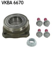 SKF VKBA6670 - Lado de montaje: Eje trasero izquierda<br>Lado de montaje: Eje trasero, derecha<br>Lado de montaje: Eje trasero<br>Ancho [mm]: 45<br>Diámetro interior [mm]: 49<br>Artículo complementario / información complementaria 2: con sensor ABS incorporado<br>Número de fabricación: KLT-BM-021<br>