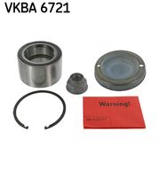 SKF VKBA6721 - Artículo complementario / información complementaria 2: sin buje de rueda<br>Lado de montaje: Eje trasero<br>Lado de montaje: Eje trasero izquierda<br>Lado de montaje: Eje trasero, derecha<br>Número de fabricación: KLT-PL-035<br>