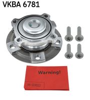 SKF VKBA6781 - Artículo complementario / información complementaria 2: con buje de rueda<br>Lado de montaje: Eje delantero<br>Lado de montaje: Eje delantero, izquierda<br>Lado de montaje: Eje delantero, derecha<br>Número de fabricación: KLP-BM-029<br>