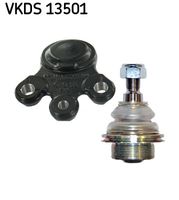 SKF VKDS13501 - Lado de montaje: debajo<br>Lado de montaje: eje delantero, ambos lados<br>Número de piezas necesarias: 2<br>nº de producción hasta: 10982<br>Referencia artículo par: VKDS 13500<br>Longitud [mm]: 74,5<br>Medida de rosca: M42x1,5<br>Rosca exterior [mm]: M14x1,5<br>Artículo complementario/Información complementaria: con grasa sintética<br>