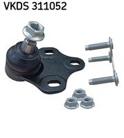 SKF VKDS311052 - Lado de montaje: exterior<br>Lado de montaje: debajo<br>Lado de montaje: Eje delantero<br>Lado de montaje: Eje delantero, derecha<br>Longitud [mm]: 66,5<br>Altura [mm]: 65<br>Medida de rosca: M12X1.5<br>Medida cónica [mm]: 21,2<br>Tipo de montaje: atornillado<br>Tipo de envase: Caja<br>Referencia artículo par: AU-BJ-5194<br>long. de embalaje [cm]: 11,5<br>Ancho de embalaje [cm]: 11,5<br>h embalaje [cm]: 15<br>