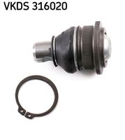 SKF VKDS316020 - Lado de montaje: debajo<br>Lado de montaje: Eje delantero, izquierda<br>Lado de montaje: Eje delantero, derecha<br>Tipo de montaje: moldeado<br>Tipo de dirección: para brazo oscilante transversal<br>Referencia artículo par: NST0163<br>