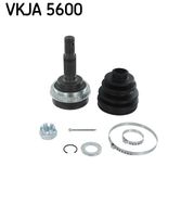 SKF VKJA5600 - año construcción hasta: 09/1999<br>Lado de montaje: Eje delantero<br>Lado de montaje: lado de rueda<br>Medida de rosca: M22x1,5<br>Dentado exterior, lado de rueda: 26<br>Dentado interno, lado de rueda: 23<br>Diámetro de junta tórica [mm]: 56<br>Diámetro exterior [mm]: 82<br>Tipo de articulación: Junta homocinética a bolas<br>mecanizado: Con escotadura en pieza interior (interna)<br>Protección antipolvo: con protección contra el polvo<br>