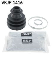 SKF VKJP1416 - Lado de montaje: lado de engranaje<br>Lado de montaje: Eje delantero<br>diam. int. 1 de [mm]: 21<br>diám. int. 1 hasta [mm]: 28<br>diám. int. 2 hasta [mm]: 83<br>Altura [mm]: 105<br>Material: Caucho<br>Tipo de articulación: Junta universal<br>Diám. int. 1 [mm]: 21<br>Diám. int. 2[mm]: 71<br>