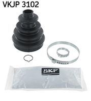 SKF VKJP3102 - Lado de montaje: lado de engranaje<br>Lado de montaje: Eje delantero<br>diam. int. 1 de [mm]: 22<br>diám. int. 1 hasta [mm]: 29<br>diám. int. 2 de [mm]: 72<br>diám. int. 2 hasta [mm]: 84<br>Altura [mm]: 97<br>Material: Caucho<br>Tipo de articulación: Junta universal<br>Diám. int. 1 [mm]: 22<br>Diám. int. 2[mm]: 72<br>