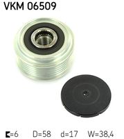 SKF VKM06509 - Número de canales: 6<br>Diámetro exterior [mm]: 63<br>Diámetro interior [mm]: 0<br>Ancho [mm]: 37<br>