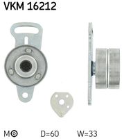 SKF VKM16212 - Polea tensora, correa dentada