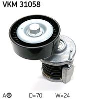 SKF VKM31058 - Unidades accionadas: Alternador<br>Superficie: liso<br>Diámetro exterior [mm]: 70<br>Ancho [mm]: 24<br>