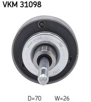 SKF VKM31098 - Ancho [mm]: 26,00<br>Diámetro exterior [mm]: 70,00<br>