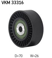 SKF VKM33316 - Unidades accionadas: Alternador<br>Diámetro exterior [mm]: 70<br>Ancho [mm]: 26<br>Artículo complementario/Información complementaria: sin accesorios<br>