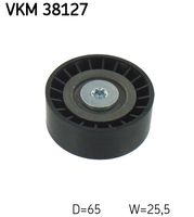 SKF VKM38127 - Lado de montaje: derecha<br>Unidades accionadas: Alternador<br>Equipamiento de vehículo: para vehículos sin aire acondicionado<br>Diámetro [mm]: 108<br>Ancho [mm]: 23<br>