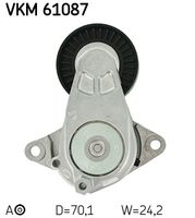 SKF VKM61087 - Unidades accionadas: Alternador<br>Superficie: liso<br>Diámetro exterior [mm]: 70<br>Ancho [mm]: 24,2<br>