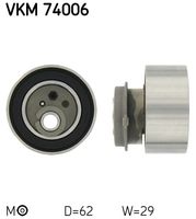 SKF VKM74006 - Unidades accionadas: Árbol de levas<br>Variante de equipamiento: TENS<br>para OE N°: FP0112700<br>poleas - Ø [mm]: 62,0<br>Altura 1 [mm]: 28,5<br>Altura 2 [mm]: 51,0<br>Peso [kg]: 0,4<br>