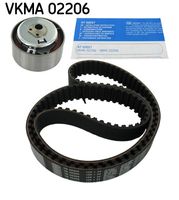 SKF VKMA02206 - nº de motor hasta: 2533528<br>Accionamiento rodillo tensor: manual<br>Ancho de cinta [mm]: 15<br>Color: negro<br>Número de dientes: 129<br>Correas: con perfil redondeado de dientes<br>