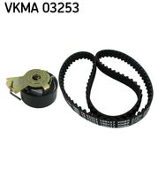 SKF VKMA03253 - nº de motor hasta: 3762433<br>Código de motor: TU1JP<br>Accionamiento rodillo tensor: manual<br>Ancho de cinta [mm]: 17<br>Color: negro<br>Número de dientes: 104<br>Correas: con perfil redondeado de dientes<br>