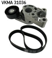 SKF VKMA31036 - Juego de correas trapeciales poli V