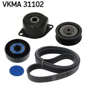 SKF VKMA31102 - Juego de correas trapeciales poli V