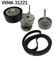 SKF VKMA31221 - Juego de correas trapeciales poli V