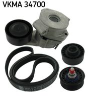 SKF VKMA34700 - Juego de correas trapeciales poli V