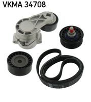 SKF VKMA34708 - Juego de correas trapeciales poli V