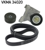 SKF VKMA34020 - Juego de correas trapeciales poli V