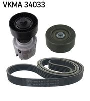 SKF VKMA34033 - Juego de correas trapeciales poli V