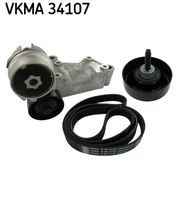 SKF VKMA34107 - Juego de correas trapeciales poli V