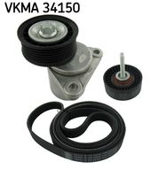 SKF VKMA34150 - Juego de correas trapeciales poli V