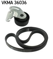 SKF VKMA36036 - Equipamiento de vehículo: para vehículos con dirección asistida<br>Equipamiento de vehículo: para vehículos sin aire acondicionado<br>año construcción hasta: 09/2005<br>Peso [kg]: 0,651<br>