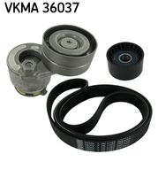 SKF VKMA36037 - Juego de correas trapeciales poli V